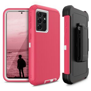 Defender Case For Galaxy S21 Ultra Pink