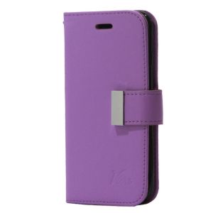 Leather Wallet Case For Iphone 13 Pro Max Purple