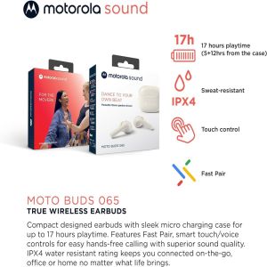 MOTOROLA MOTO BUDS 065 (TWS EARBUDS) (TWS/BT / WHITE) - (LANE C6)