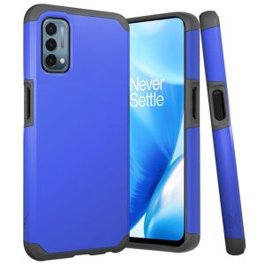 For OnePlus Nord N100 Premium Minimalistic Slim Tough ShockProof Hybrid Case Cover - Classic Blue
