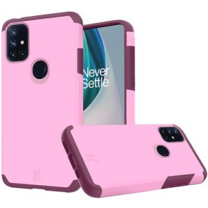 For OnePlus Nord N10 5G Premium Minimalistic Slim Tough ShockProof Hybrid Case Cover - Fruity Wine