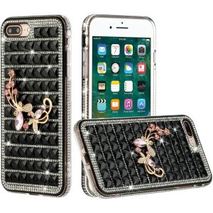 Samsung s21 Ultra, s30 Ultra Trendy Fashion Design Hybrid Case Cover - Butterfly Floral on Black