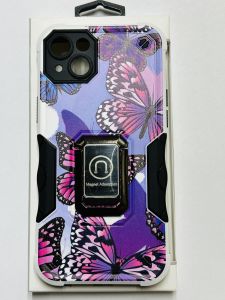 For Iphone 14 Pro  Stellar Hybrid Imd Design Ring Stand Cover Case - V5