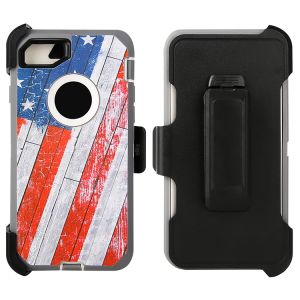 DEFENDER CASE FOR IPHONE 7/8 PLUS AMERICAN FLAG
