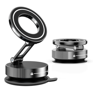 Vacuum Suction Magnetic Bracket a 360-degree rotating phone holder for cars and desks