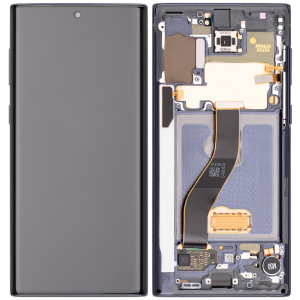 Aftermarket Pro OLED Assembly with Frame for Samsung Note 10 (With Finger Print Sensor) - Aura Black