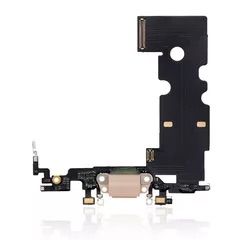 Premium Charging Port Flex Cable for IP 8 - Gold