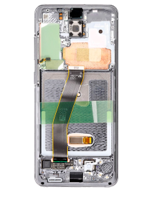 Aftermarket Pro OLED Assembly with Frame for Samsung S20 (With Finger Print Sensor) - Cloud White