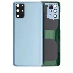 Premium Back Cover Glass With Camera Lens For Samsung S20 Plus - Sky Blue