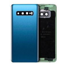Premium Back Cover Glass With Camera Lens For Samsung S10 - Prism Blue