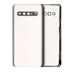 Premium Back Cover Glass With Camera Lens For Samsung S10 - Prism White