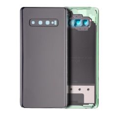 Premium Back Cover Glass With Camera Lens For Samsung S10 Plus - Prism Black
