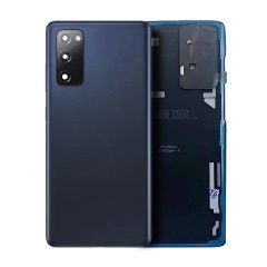 Premium Back Cover Glass With Camera Lens For Samsung S20 FE - Cloud Navy