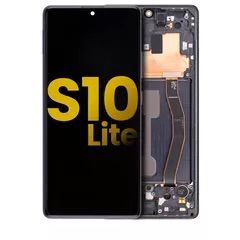 Refurbished OLED Assembly with Frame for Samsung S10 Lite - Prism Black