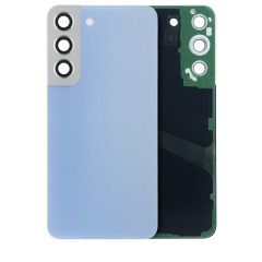 Premium Back Cover Glass With Camera Lens For Samsung S22 - Sky Blue