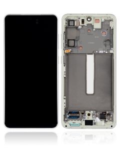 OLED Assembly With Frame For Samsung Galaxy S21 FE 5G (US & International) (Refurbished) (Olive Green)