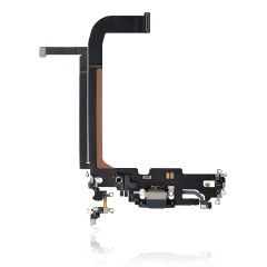 Aftermarket Plus Charging Port Flex Cable for IP 13 Pro Max - Silver