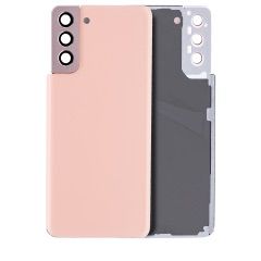 Premium Back Cover Glass With Camera Lens For Samsung S21 Plus - Pink