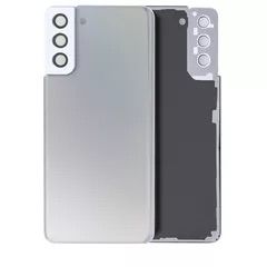 Premium Back Cover Glass With Camera Lens For Samsung S21 Plus - Gray