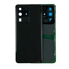 Premium Back Cover Glass With Camera Lens For Samsung S20 Ultra - Phantom Black