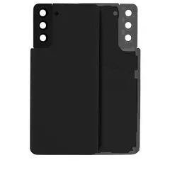 Premium Back Cover Glass With Camera Lens For Samsung S21 Plus - Black