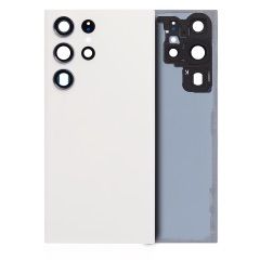 Premium Back Cover Glass With Camera Lens For Samsung S23 Ultra - Cream