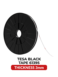 Tesa 61395 Double Side Tape (3mm / 33m) (Black)