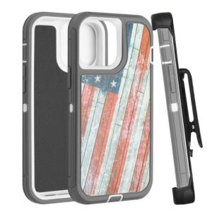 Defender Case For Apple iPhone 16 Pro Max - Camo Flag (WITH CLIP)