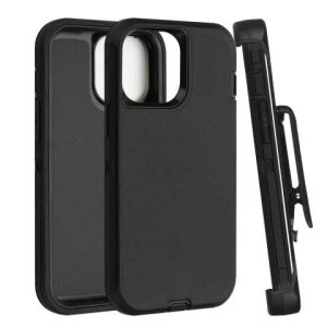 Defender Case For Samsung S25 - Black (With Clip)