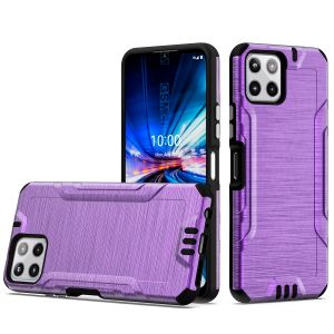 For Celero 5G Plus (2023) Strong Tough Metallic Design Hybrid - Dark Purple