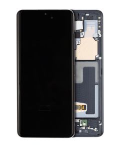 Refurbished OLED Assembly with Frame for Samsung S20 Ultra - Cosmic Black