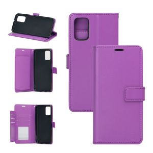 LEATHER WALLET CASE FOR SAM A13 5G PURPLE