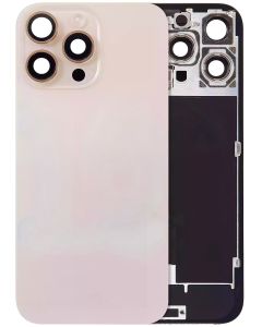 Back Glass With Steel Plate With MagSafe Magnet Pre-Installed Compatible For IPhone 16 Pro Max (Desert Titanium)