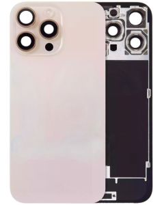 Back Glass With Steel Plate And MagSafe Magnet Pre-Installed Compatible For iPhone 16 Pro - Desert Titanium