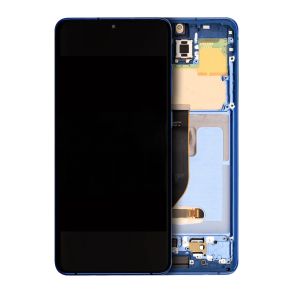 OLED Assembly With Frame For Samsung Galaxy S20 Plus 5G (Refurbished) (Aura Blue)
