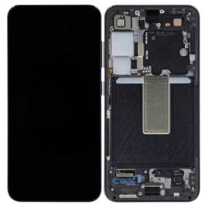 Refurbished OLED Assembly with Frame for Samsung S23 - Phantom Black