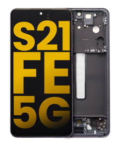 Refurbished OLED Assembly with Frame for Samsung S21 FE (G990U / 2022) (US Version) - Graphite