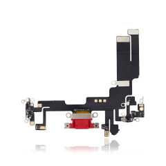 Aftermarket Plus Charging Port Flex Cable for IP 14 Plus - Red