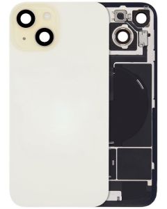 Back Glass With Steel Plate And MagSafe Magnet Pre-Installed Compatible For iPhone 15 - Yellow