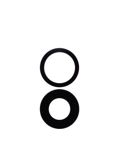 Premium Back Camera Lens Glass Only with Adhesive for IP 16 / 16 Plus (2 pcs Set)