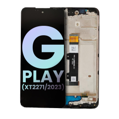 LCD Assembly with Frame for Motorola G Play (XT2271-5 / 2023) - Black