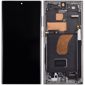 OLED Assembly With Frame For Samsung Galaxy S23 Ultra (US & International) (Aftermarket Plus) (Green)(Supports Finger Print)
