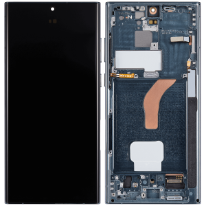 OLED Assembly With Frame For Samsung Galaxy S22 Ultra 5G (US & International Version) (Aftermarket Plus) (Green)(Support Finger Print)