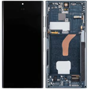 (AM Pro) OLED Assembly with Frame For Samsung S22 Ultra (120Hz) (6.79") (US & International Version) - Green
