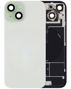 Back Glass With Steel Plate With MagSafe Magnet Pre-Installed Compatible For iPhone 15 Plus (Green)