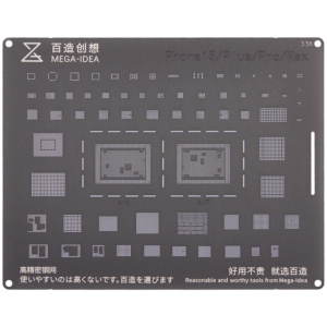 Bumblebee Stencil (QS338) For IP 15 / IP 15 Plus / IP 15 Pro / IP 15 Pro Max (Qianli) (Black)
