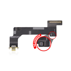 Aftermarket Plus Charging Port Flex Cable for iPad 10 (2022) (4G Version) - Yellow
