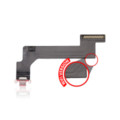 Aftermarket Plus Charging Port Flex Cable for iPad 10 (2022) (Wi-Fi Version) - Pink