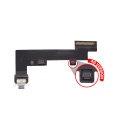 Premium Charging Port Flex Cable for iPad Air 5 (4G Version) - Blue