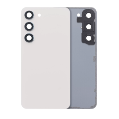 Premium Back Cover Glass With Camera Lens For Samsung S23 - Cream